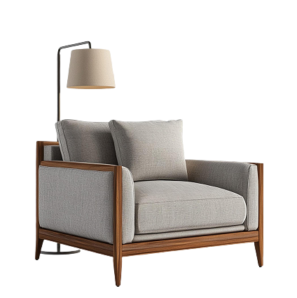 Stylish wooden chair